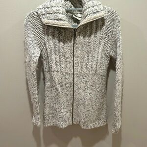 Ann Taylor Loft Long Grey Sweater